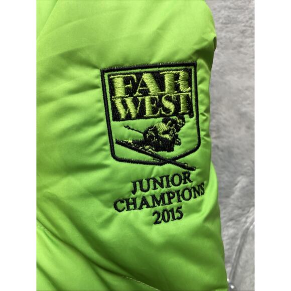 Descente Terro Down Puffer Jacket Mens XL Lime Green Ski Winter Snowboarding - Picture 8 of 14